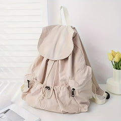 Washable Fabric Drawstring Backpack School Bag Men Women