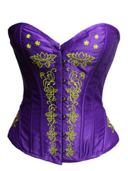 Gothic Court Style Waist Corset Lace Floral Shapewear