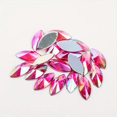 30pcs Colorful Horse Eye Rhinestone Charms for DIY Jewelry Making