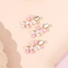 3pcs Butterfly Hair Clip Alloy Duck Billed Clip Sweet Hair Clip