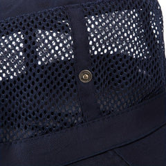 Mesh Hollow Out Sun Hat Unisex Breathable Sunshade Bucket Hat