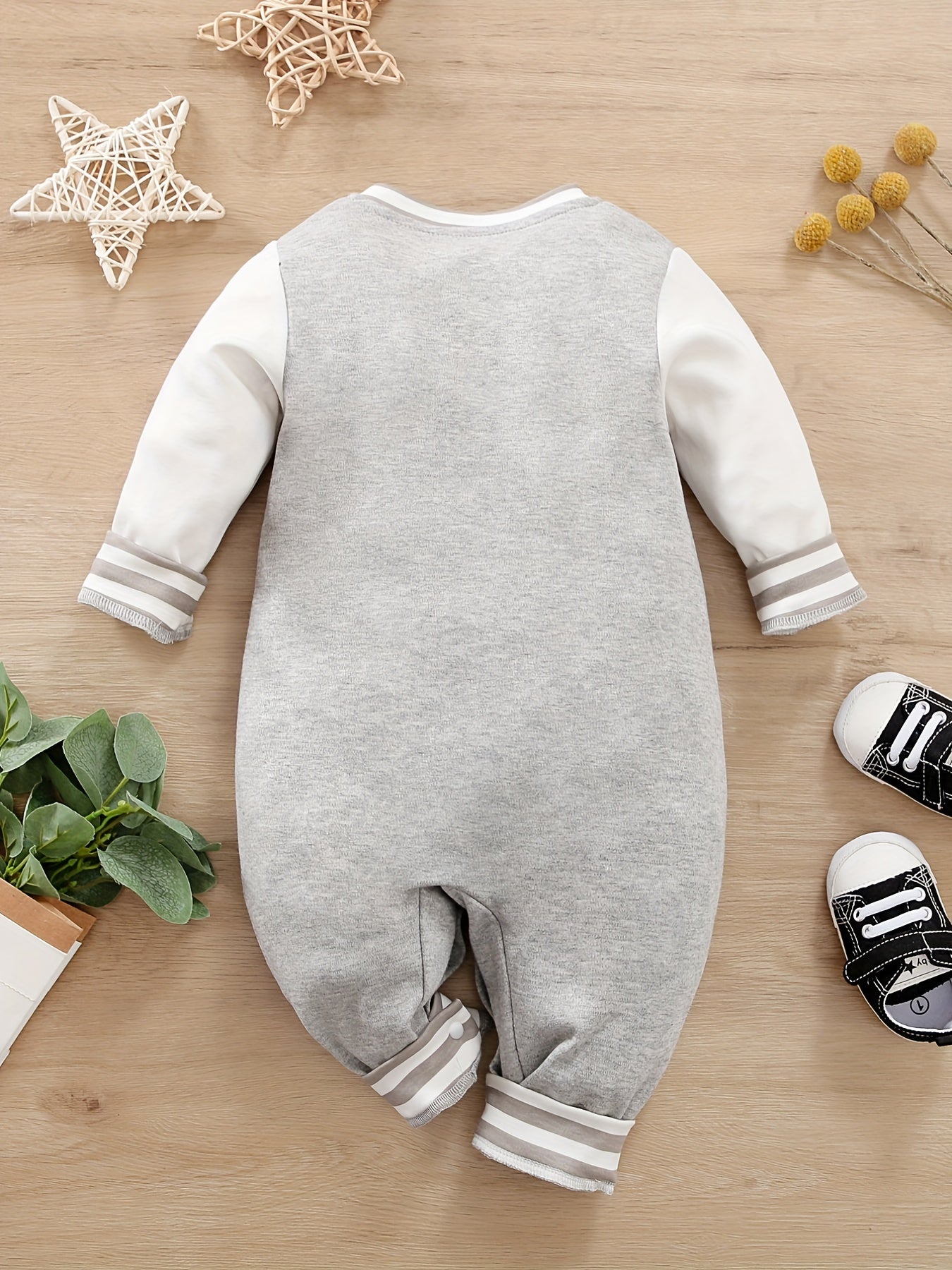 Cute Baby Boy Baseball Bodysuit for Casual Sports