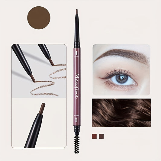 Waterproof Sweatproof Brown Liquid Eyebrow Pen Ultra Slim