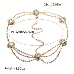 Rhinestone Bridal Head Chain Wedding Headband Hair Accessory