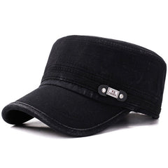 Men's Cotton Blend Flat Top Baseball Cap