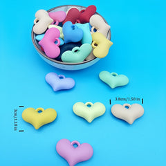 Acrylic Lacquer Heart Necklace Earrings Bag Decoration