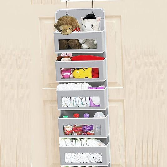 4-Shelf Hanging Closet Organizer - Easy Mount Foldable Wardrobe Storage