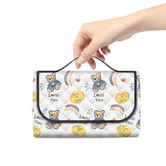 Cartoon Portable Picnic Mat Waterproof Beach Blanket
