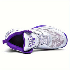 Men's High Top Basketball Shoes Comfy Non Slip Durable Lace Up Sneaker