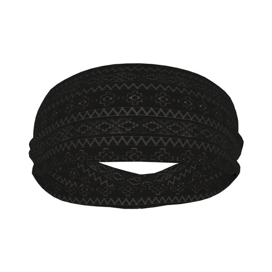 Boho Unisex Sports Headband Sweat Wicking Stretchy Breathable Polyester