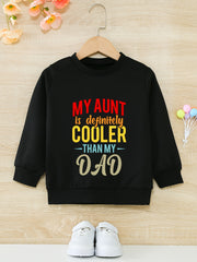 Girls' Aunt Cooler Pattern Sweatshirt