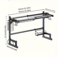 Kitchen Sink Draining Rack Stainless Steel Shelf