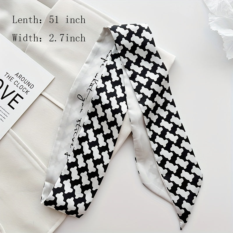 Classic Twilly Scarf for Women Hair Tie Neckwear