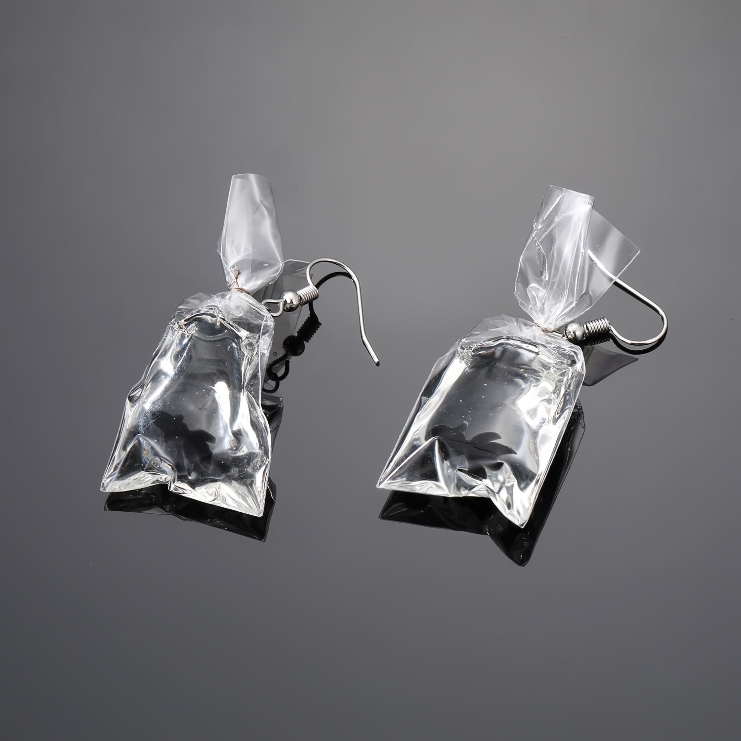 Goldfish Water Bag Drop Earrings Ocean Animal Pendant