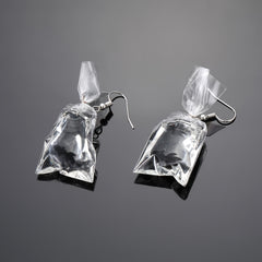 Goldfish Water Bag Drop Earrings Ocean Animal Pendant