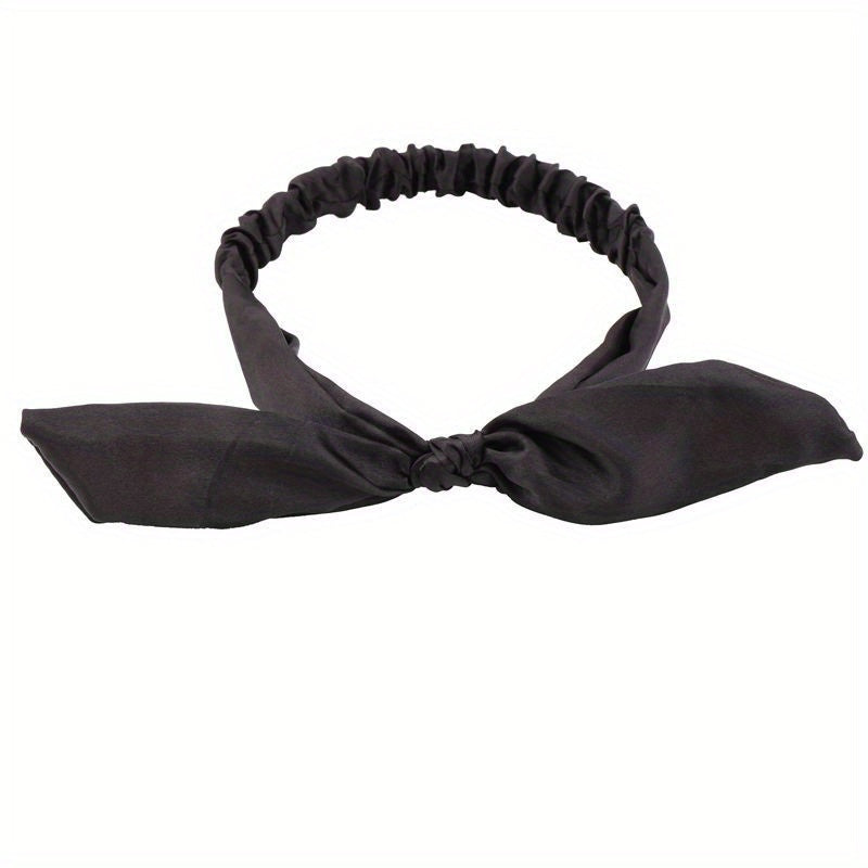 Silk Satin Headband Bowknot Hair Band Hair Accessories
