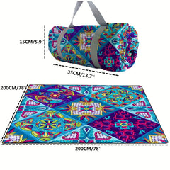 240T Retro Waterproof Picnic Mat Foldable 210D Oxford Cloth