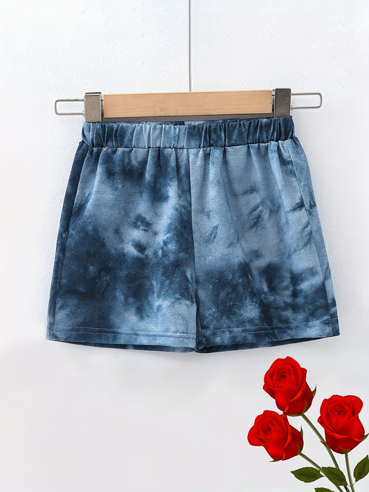 Boys Tie Dye Shorts Soft Comfortable Breathable For Summer Kids Clothes