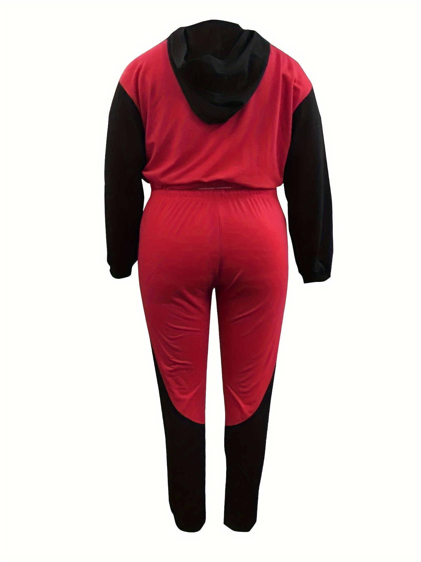Women's Plus Colorblock Hoodie & Joggers Set