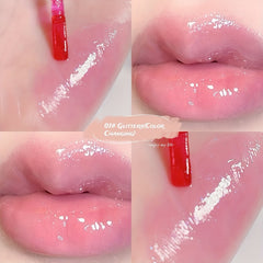 6 Colors Lip Plumping Lip Gloss Dewy Finish & Shimmer