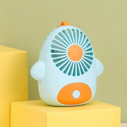 Summer Mini Strong Power Fan Durable Cartoon Handheld Small Fan