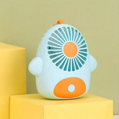 Summer Mini Strong Power Fan Durable Cartoon Handheld Small Fan