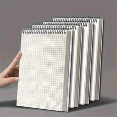 A5 Grid Lined Notebook Softcover Red Journal