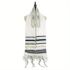 Messianic Jewish Tallit Prayer Shawl Scarf 70x19 with Talis Bag