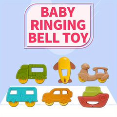6pcs Baby Teeth Rattles Hand Shake Bed Bell Can Boil In Hot Water