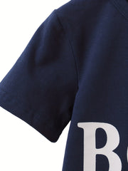 2 Boys Cotton Tees & Short Set Casual Summer Kids Outfits