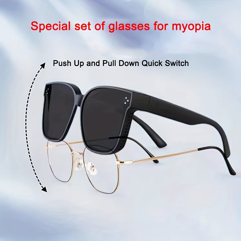 Men's Polarized Sunglasses With Myopia Glasses For Party Holiday Outdoor Sports