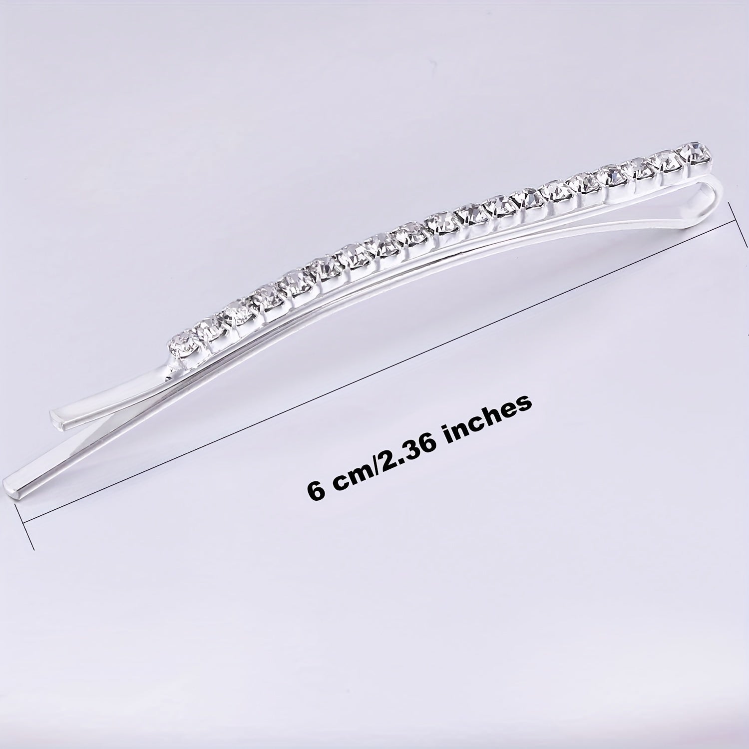 12pcs Rhinestone Hair Clips Shining Headwear Non Slip Accessory