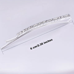 12pcs Rhinestone Hair Clips Shining Headwear Non Slip Accessory