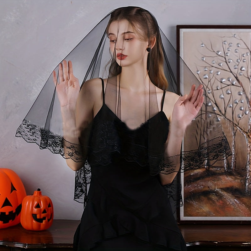 Delicate Lace Veil Headpiece for Weddings & Special Occasions