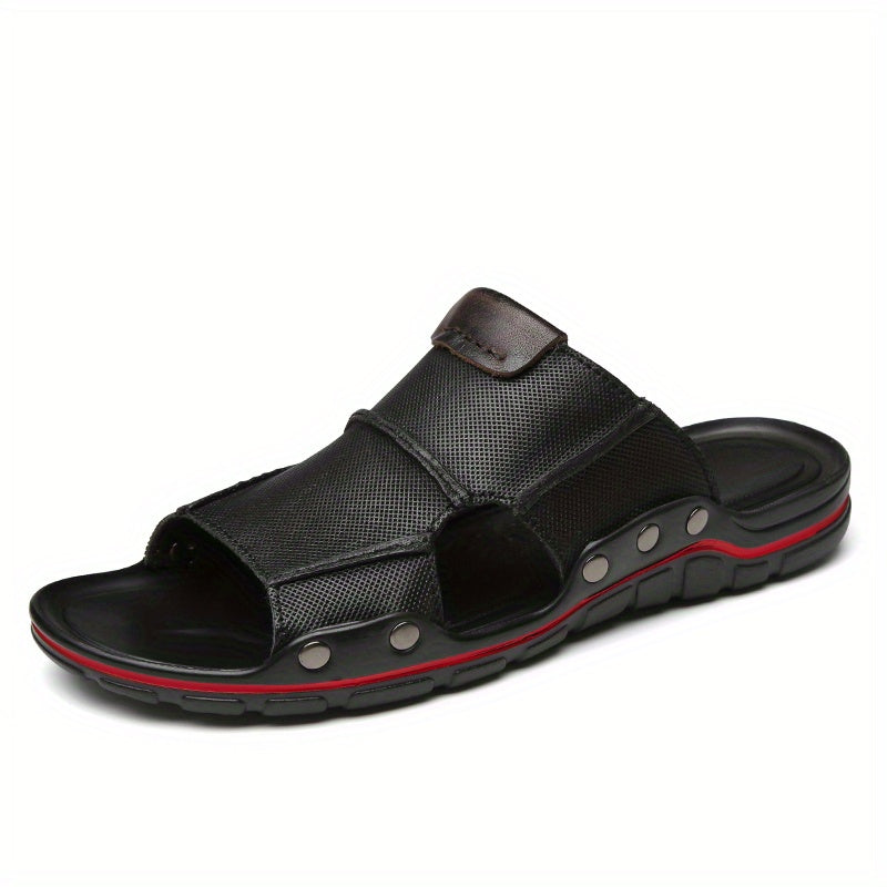Men's Slide Sandals Non Slip Open Toe Outdoor Beach Shoes