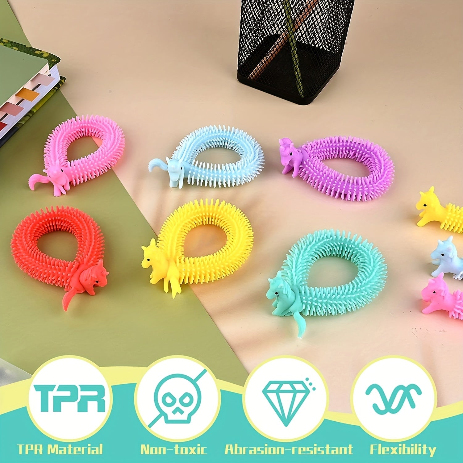 20 Pack Sensory Fidget Stretch Toys Random String Stress Relief