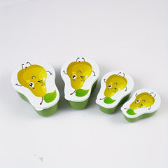 4pcs Fruit Pattern Sandwich Containers Portion Control Lunch Boxes for Snacks