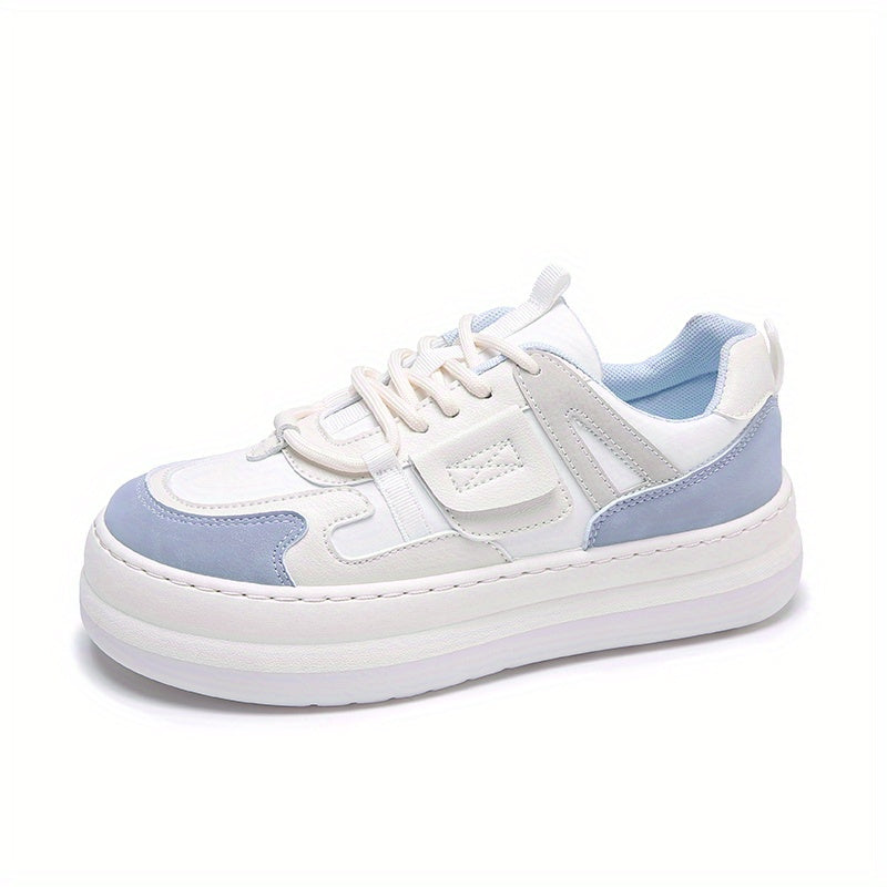 Women's Lace Up Flatform Skate Shoes Non Slip Running Shoes