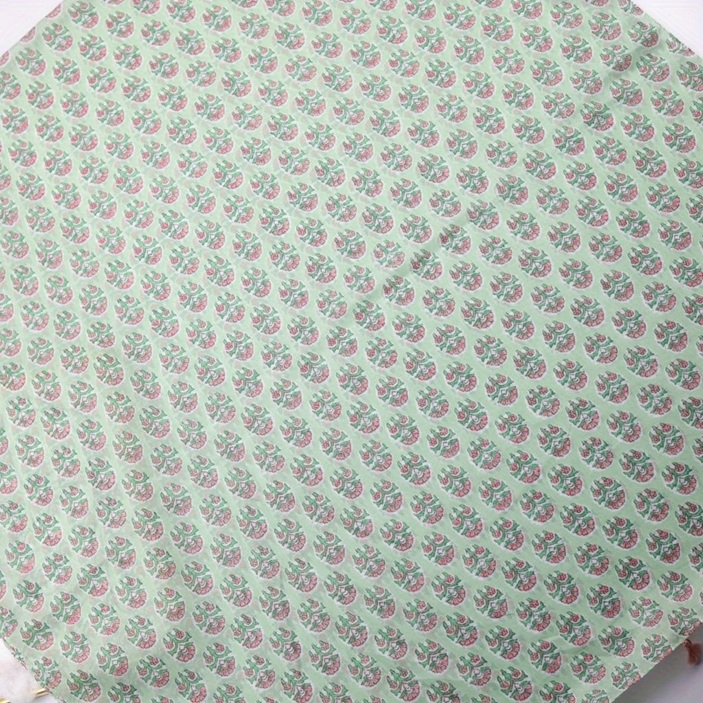 Boho Geometric Printed Scarf Tassel Shawl Vintage Head Wrap Women