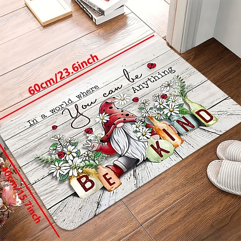 Wood Grain Print Kitchen Mat Non-slip Waterproof Runner Rug Stain-resi...