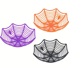 Halloween Spider Web Plastic Basket Bowls for Trick Or Treat