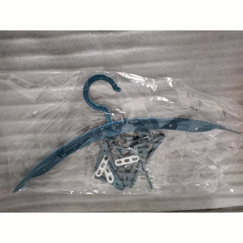 8-Clamp Plastic Hanger for Underwear and Socks