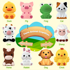 ALIEX 10pcs Animal Counting & Matching Sorting Games