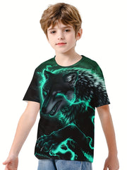 Kids Lion Graphic T shirt Active Breathable Tee