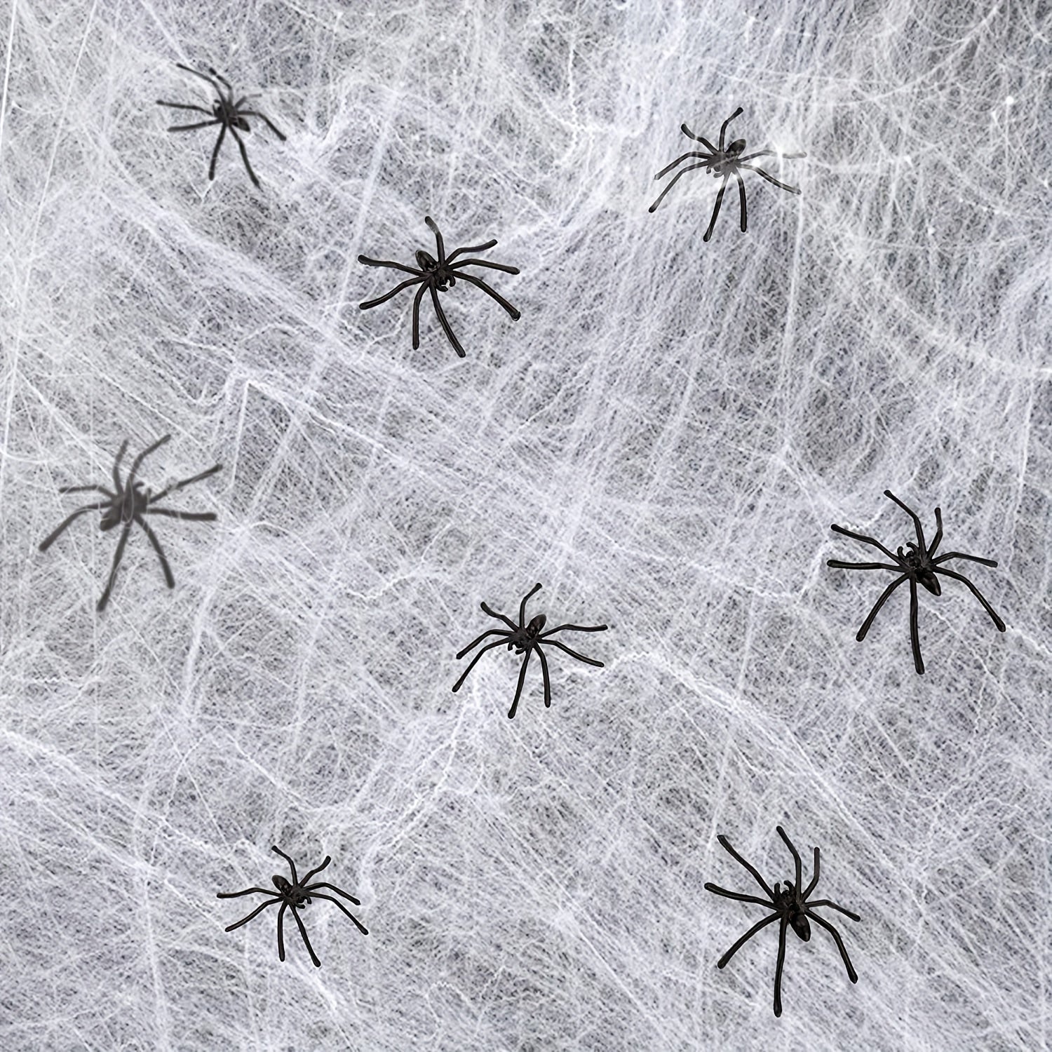 100pcs Halloween Spooky Plastic Spiders Scary Toy Kids Party Decor
