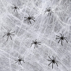 100pcs Halloween Spooky Plastic Spiders Scary Toy Kids Party Decor