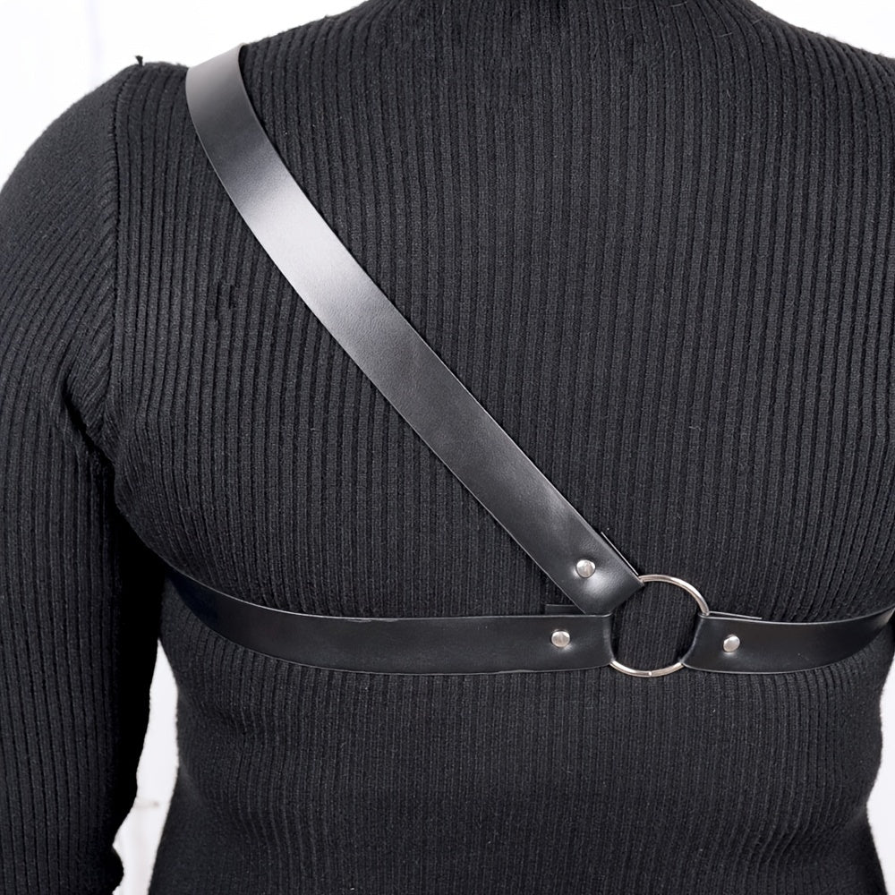 PU Leather Harness Belt Suspenders Ladies Sexy Waist Chain