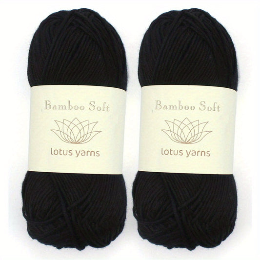 2pcs 50g Lotus Yarns Bamboo Soft Yarn Hand Knitting Yarn Baby Craft DIY