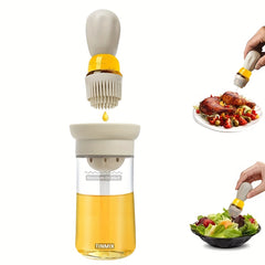 2in1 Dispenser Bottle With Silicone Brush For Cooking
