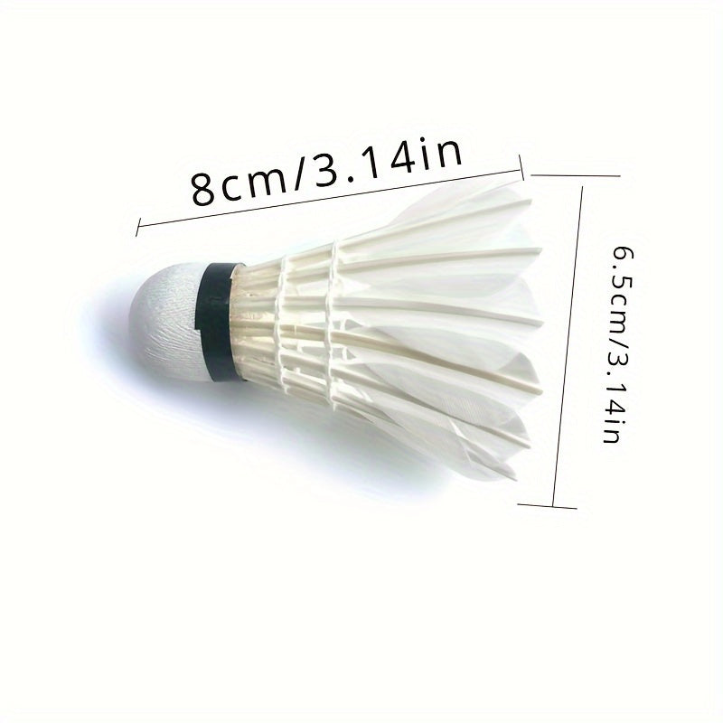 3pcs Goose Feather Badminton Shuttlecocks for Training and Entertainment